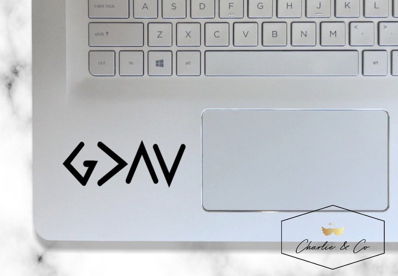 God is greater than highs and lows, laptop stickers, vinyl decal, decals, car decal, decal, laptop decal, tumbler, MacBook decal image 1