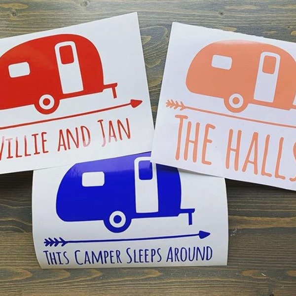 RV decal, camper decal, travel trailer decal