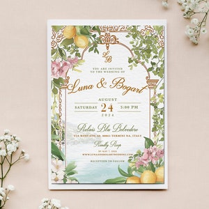Tatiana L. - Watercolor Amalfi Wedding Invitations