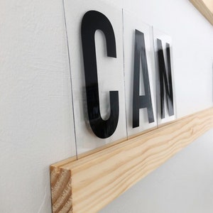 Extra Wood Ledges | for Letter Ledges | Letters NOT Included | Width Options: 34&quot; or 46&quot; Choose Stain | FREE SHIPPING