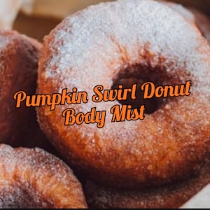 Pumpkin Swirl Donut Body Mist, Body Splash, Body Spray, Fragrance Mist, Perfume, Pumpkin, Nose Food, Limited Edition, Body Mist, Donut