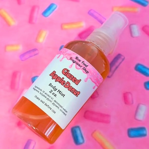 Glazed Apple Donut Body Mist, perfume, body spray, body splash, fragrance mist, Apple, Donuts, Cinnamon, Exclusive NFFS Blend, Caramel Apple