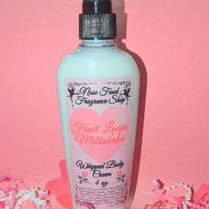 Fruit Loops Milkshake Whipped Body Cream, moisturizer, lotion,luxury body cream, fluffy lotion, Body Butter Lotion