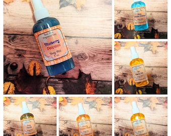 Fall Body Mists, Campfire Marshmallows, Blueberry Pancakes, Caramel Apple Peach Cobbler, Apple Cinnamon Vanilla, Choose Your Scent
