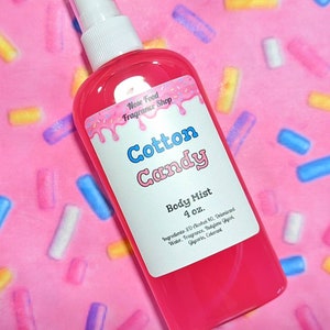 Cotton Candy Body Mist, perfume, body spray, body splash, fragrance mist, cotton candy