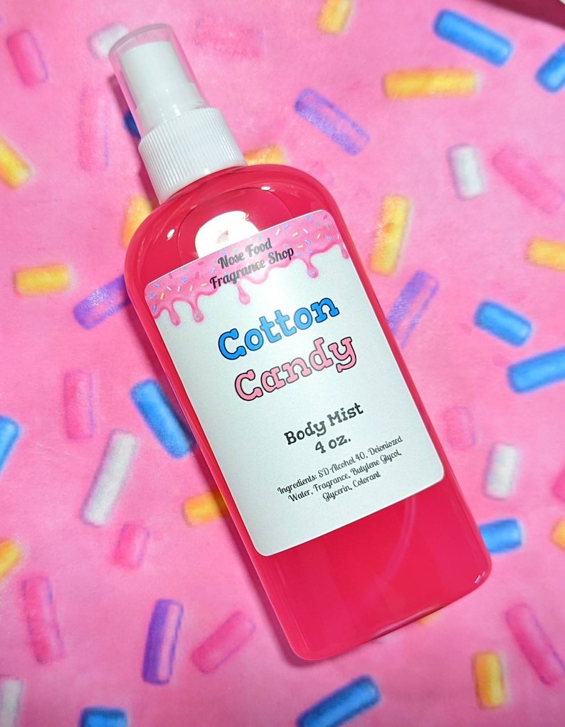 Cotton Candy Body Mist Perfume Body Spray Body Splash Etsy