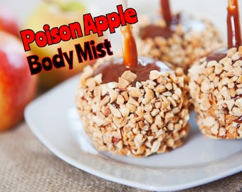 Poison Apple Body Mist, Body Splash, Body Spray, Fragancia Mist, Perfume, Poison Apple, Comida para la nariz, Edición Limitada, Body Mist