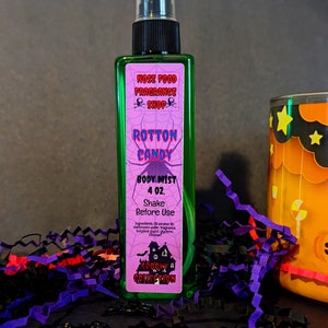 Rotten Candy Body Mist, Body Splash, Body Spray, Fragrance Mist, Perfume, Nose Food, Spooky Collection, Blue Raspberry Cotton Candy