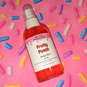 Fruity Punch Body Mist, Body Splash, Body Spray, Fragrance Mist, Parfum, Nose Food, Limited Edition, Fruitig, Punch