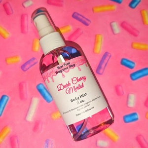 Dark Cherry Merlot Body Mist, Body Splash, Body Spray, Fragrance Mist, Perfume, Nose Food, Limited Edition
