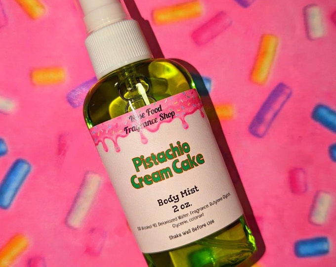 Pistachio Cream Cake Body Mist, Body Splash, Body Spray, Fragrance Mist