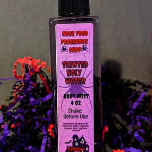 Tainted Holy Water Body Mist, Body Splash, Body Spray, Fragrance Mist, Perfume, Nose Food, Limited Edition, Spooky Collection