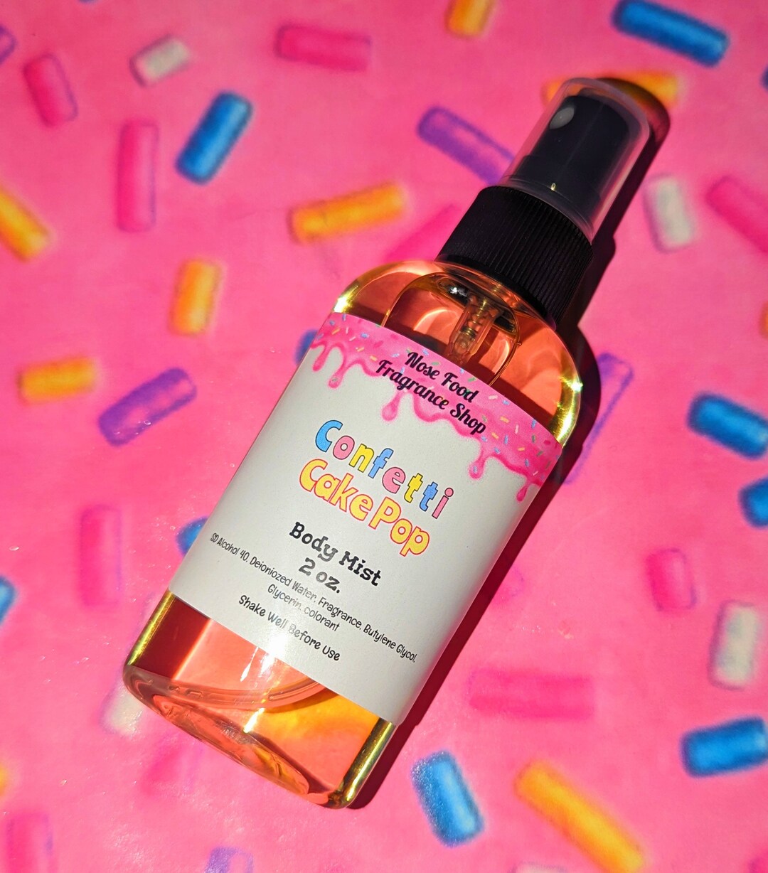Confetti Cake Pop Body Mist, Body Splash, Body Spray, Fragrance Mist