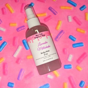 Lavender Milkshake Body Mist, Body Splash, Body Spray, Fragrance Mist, Perfume, Nose Food, Limited Edition, Lavender, Milkshake, Ice Cream