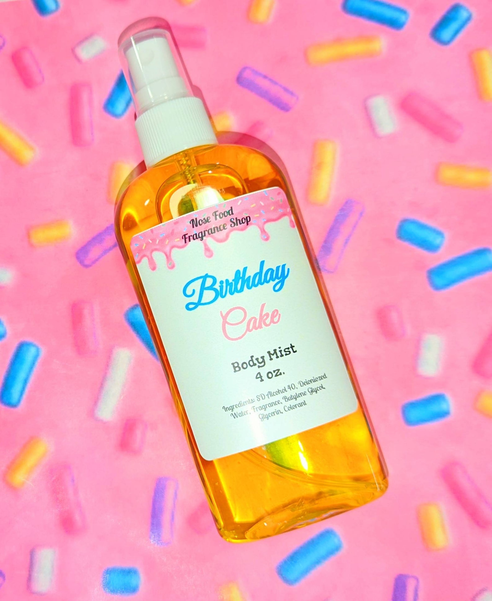 Birthday Cake Body Spray Birthday Cake Body Mist Birthday Etsy