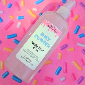 Baby Powder Body Mist, Body Splash, Body Spray, Fragrance Mist, Perfume, Baby Powder, Nose Food, Limited Edition, Body Mist