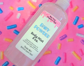 Baby Powder Body Mist, Body Splash, Body Spray, Fragrance Mist, Perfume, Baby Powder, Nose Food, Limited Edition, Body Mist