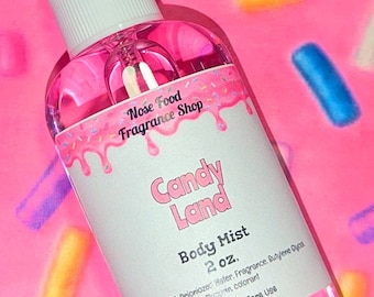 Spray corporal Candy Land, spray corporal, spray corporal, spray con fragancia, perfume, aromaterapia, edición limitada, spray corporal