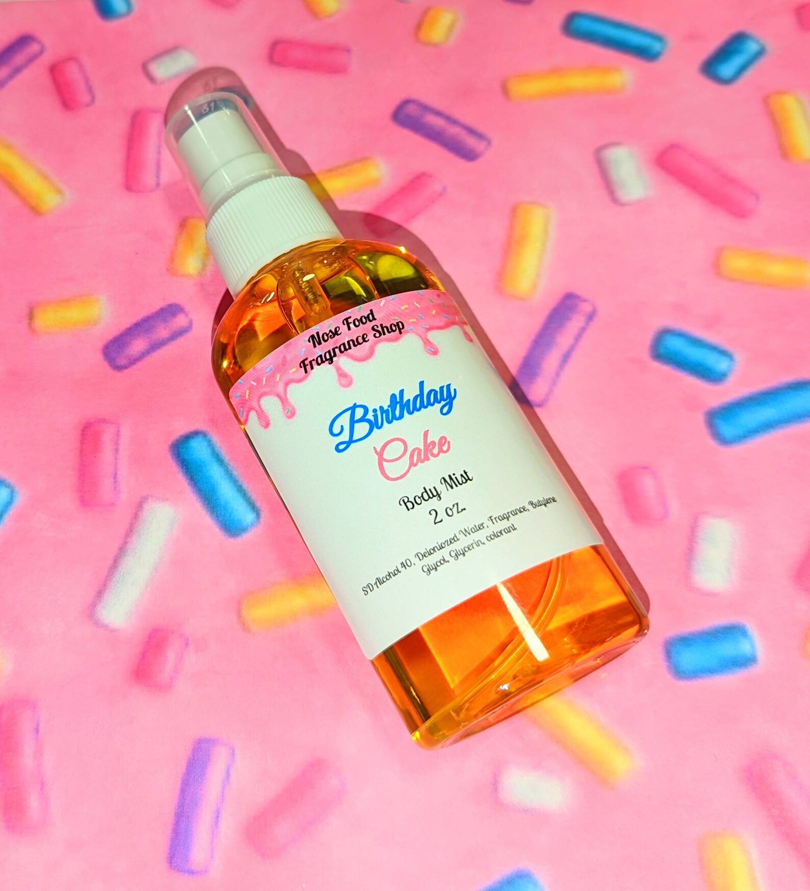 Birthday Cake Body Spray Birthday Cake Body Mist Birthday Etsy