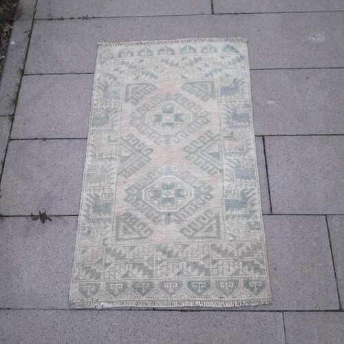 2,4,rugVintage turkish rug oushak rug floor rug small rug kitchen rug bathroom rug,mini rug,kitchen shops decor,bath rug,entrway rug, 2.1x3.5 feet