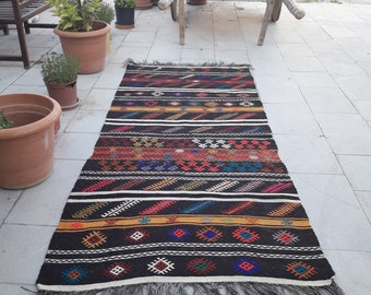 vintage rug,oushak rug,bohemian rug,runner rug,turkish rugs hand made rug,floor rugs wall rug,home decor rugs,art kilim rug,,3.2x7.4 feet