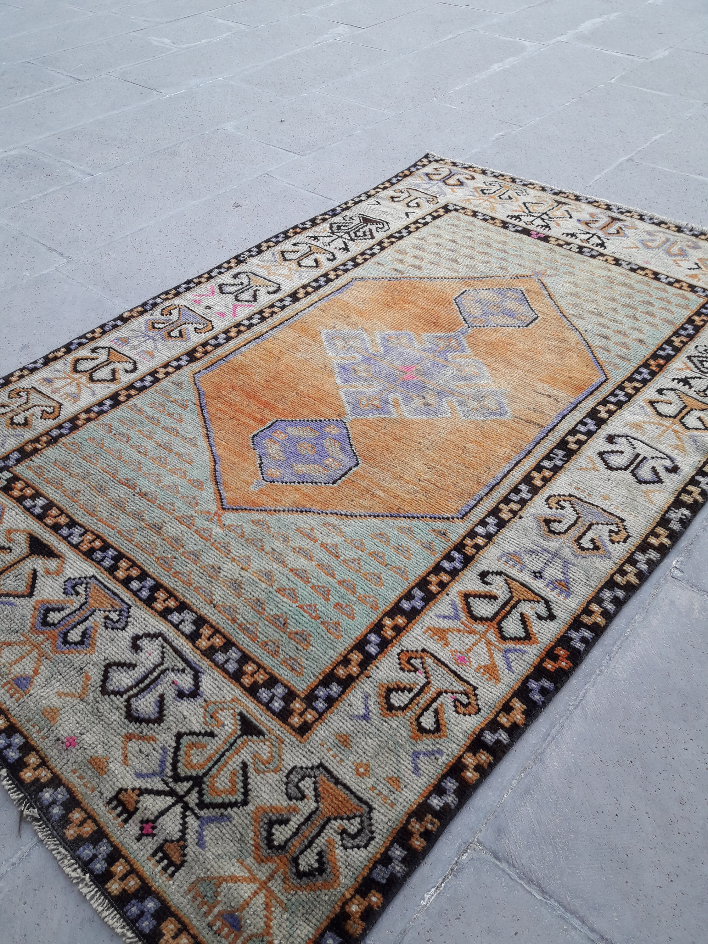 3x5 kitchen rug boho rugvintage rugVintage Oushak Rug Etsy