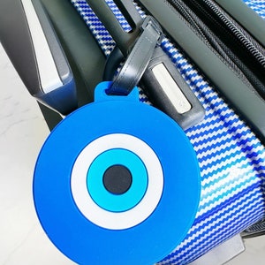Evil Eye Silicone Luggage Bookbag Name Tag Gift Traveler