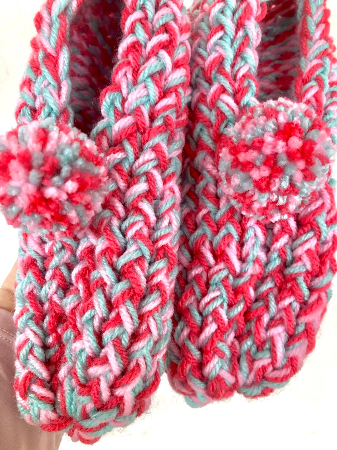 knitted house slippers