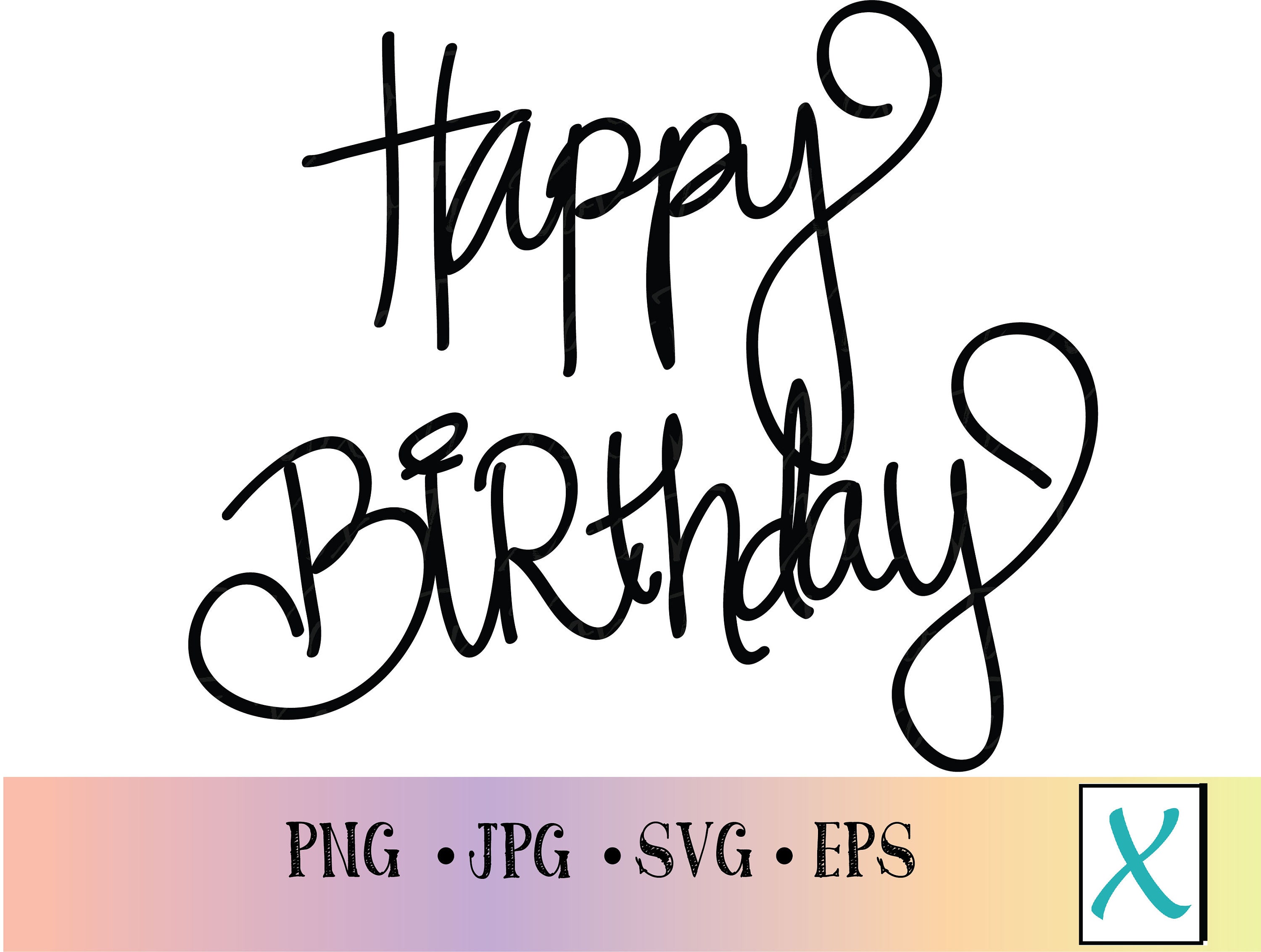 How to draw happy birthday in fancy letters