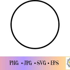Thick circle frame file, shape SVG, circle frame PNG, circle frame SVG, cut file, Digital Download, clipart, circle frame