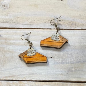 Holiday,Fall pumpkin pie earrings ,SVG file, wood cut and engrave