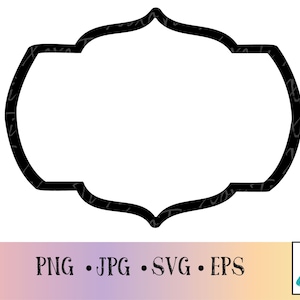 Thick Rounded Corner Fancy Frame|Shape SVG|Frame png|Simple frame shape| Frame SVG|Cut File|Digital|Cricut|Clipart File|Rounded corner frame