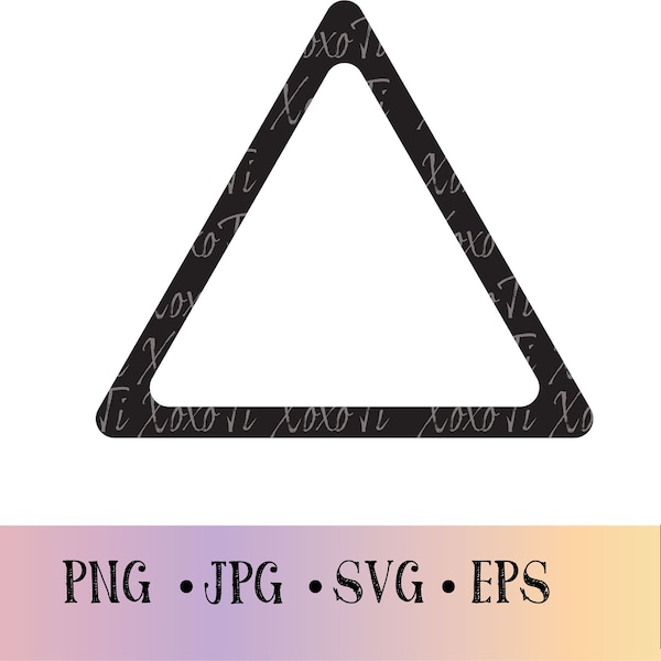 Thick rounded triangle frame|Cut File| shape SVG|Triangle PNG|Frame SVG|Cut File|Digital Download|Clipart|Cricut|Decal|vinyl|shape clipart