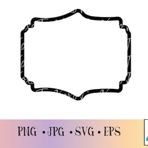 Thick Rounded Corner Fancy Frame|Shape SVG|Frame png|Simple frame shape| Frame SVG|Cut File|Digital|Cricut|Clipart File|Rounded corner frame