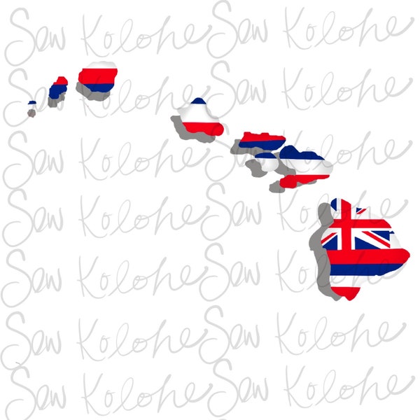 Hae Hawaii Hawaiian island chain digital file, Sublimation files, Png print file, hawaiian