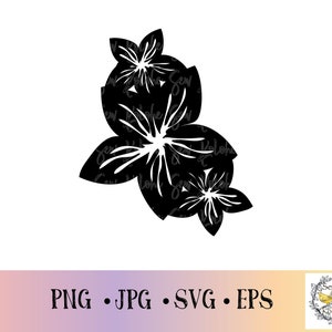 Grappe de fleurs hawaïennes, Hawaii fleur svg, clipart SVG, fleur PNG, fleur SVG, couper fichier, téléchargement numérique, svg hawaïen