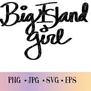 Handwritten Hawaii word art|Big Island Girl|Saying svg|Clipart SVG|Big Island PNG|Word Art SVG|Cut File|Digital Download|Hawaiian|clipart