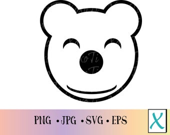 Simple Bear Clipart|Bear|Cute animal|Animal clipart|Bear Cut file|TikTok Video|Cricut|Decal|Cute Bear|Shape File|Shape cut file