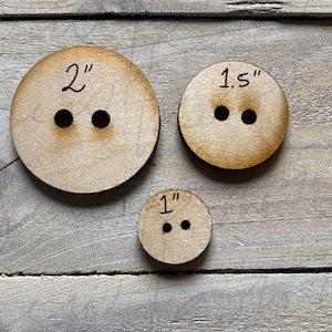 Basic wooden buttons 3 sizes  blank ,SVG file, laser cut file, simple buttons, wholesale, buttons, bundle cut file, round svg, button file