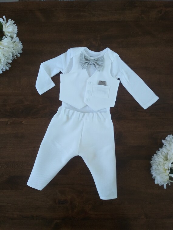 Baby Boy Blessing Outfit Christening Suit White Baby Boy - Etsy
