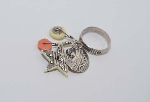 Vintage Tabra Signed Celestial Dangle Sterling Si… - image 3