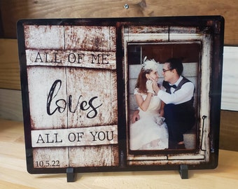 Wedding photo - wedding gift - vintage frame - personalized wedding gift - Valentines gift - Anniversary gift