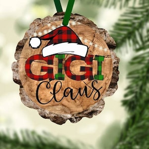 Custom ornament - Gigi personalized ornament - Christmas gift - personalized ornament  - Gigi gift - Santa claus - Gigi ornament