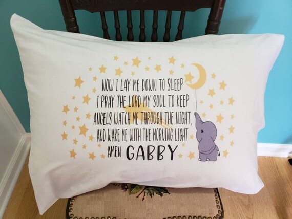 Prayer Pillow Case Personalized Personalized Pillow Case Etsy