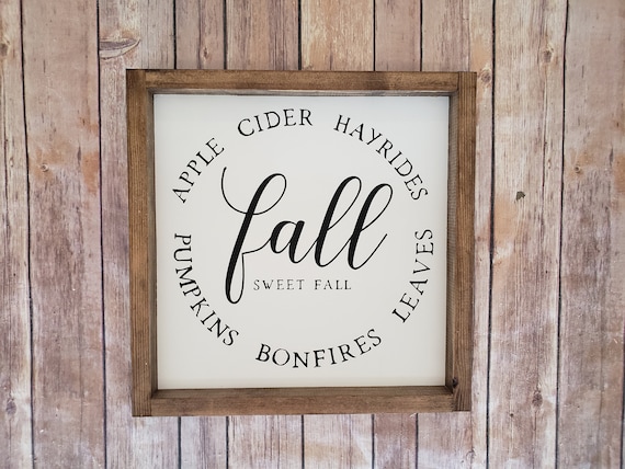 Fall Home Decor Sign