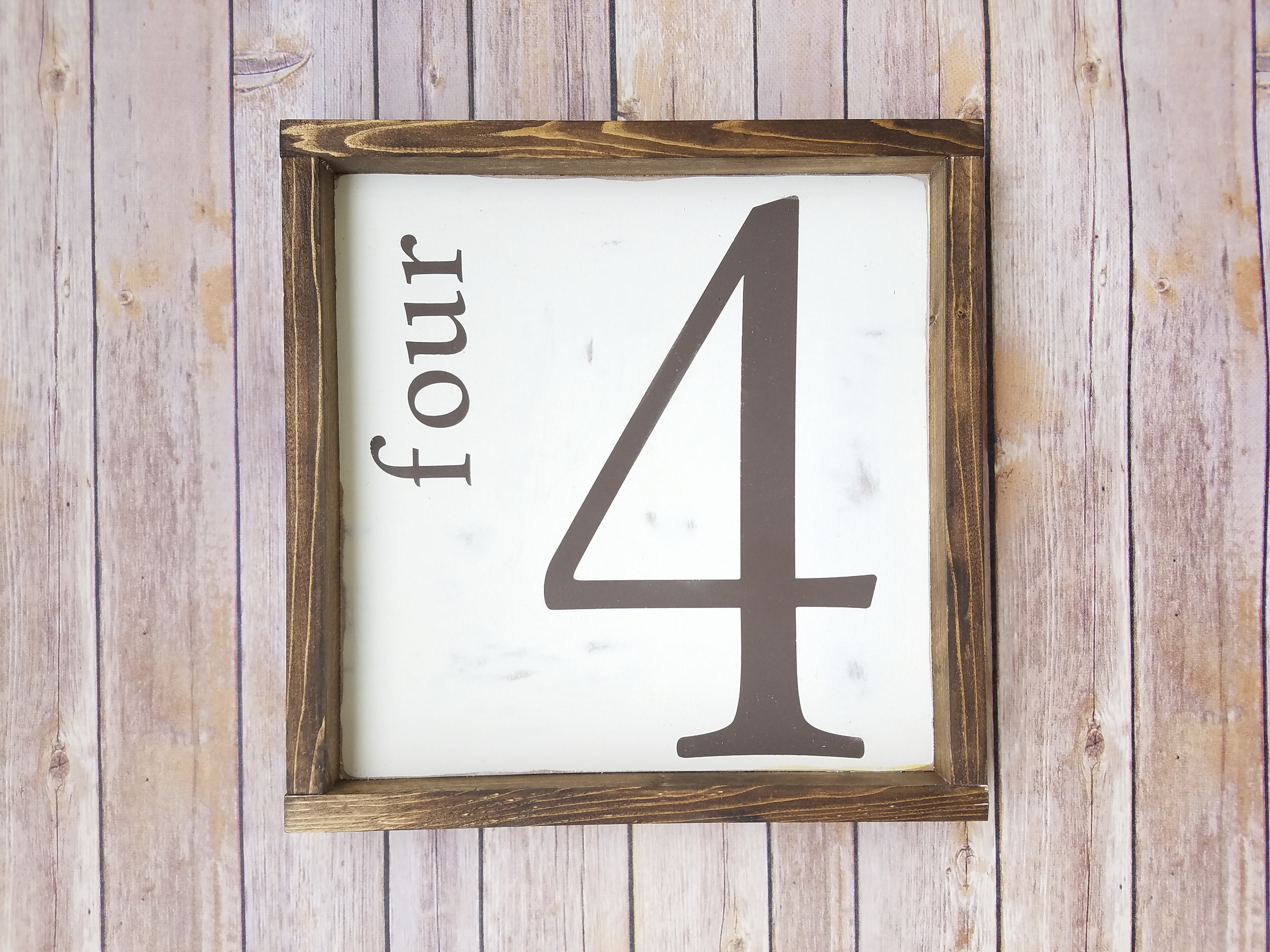 Number Decor Wood Number Decor Wall Decor Wood Number Sign Etsy