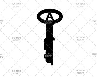 Prison Key - Digital Download (svg, png, jpg, pdf)