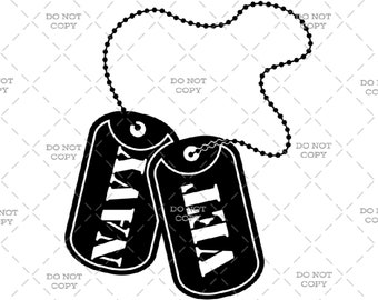 Navy Vet Dog Tags - Digital Download (svg, png, jpg, pdf)