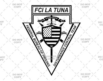 Equipo de Control de Disturbios del Negociado Federal Penitenciario - FCI La Tuna - Descarga Digital (svg, png, jpg, pdf)