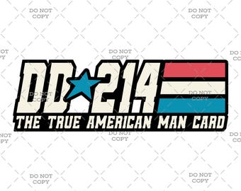 DD‑214 “Tarjeta del Verdadero Hombre Americano” – Archivo SVG para veteranos y creadores patrióticos